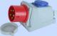 Elektromet Wtyczka stała czerwona KOMBI 32A 400V IP44 (922045) 1