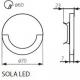 Oprawa schodowa Kanlux Sola LED inox (23100) 2