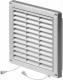 AWENTA Kratka wentylacyjna biała z żaluzją i siatką 130 x 130mm średnica 125mm (T34) 1