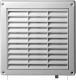 AWENTA Kratka wentylacyjna biała z żaluzją i siatką 130 x 130mm średnica 125mm (T34) 1