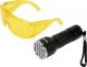 Vorel Latarka UV 21 LED 3 x 1,5V + okulary (82756) 1