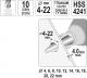 Wiertło Yato stopniowe walcowe 4 6 10 12 14 16 8 18 20 22mm  (YT-44741) 4