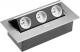 GTV Przedłużacz biurkowy 3 gniazda aluminium 223 x 108mm (AE-PB03GU-53) 1
