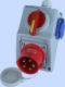 Elektromet Zestaw C32-18.1N rozłącznik 0-1 + wtyk 32A IP44 (974023) 1