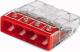 Wago Złączka uniwersalna 4x2,5mm2 przezroczysto czerwona blister 20szt. (2273-204/0996-0020) 1