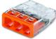 Wago Złączka uniwersalna 3x2,5mm2 przezroczysto pomarańczowa blister 30szt. (2273-203/0996-0030) 1