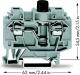 Wago Złączka bezpiecznikowa 6mm2 szary 10A G 5x 20mm DIN 35mm (282-122) 2