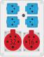 Pawbol Rozdzielnica R-BOX 240 1x32A/5P 1x16A/5P 4x250V IP44 (B.1100-02) 1