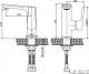 Bateria umywalkowa Invena Dokos stojąca chrom (BU-19-0B1) 1
