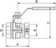Arco Zawór Kulowy z rączką 1/2' Turia 3000 (0120508) 1