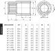 Perfexim Przedłużka mosiężna chrom 1/2" x 40mm (07-521-1540-000) 1