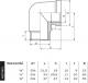 Perfexim Kolano mosiężne chrom GW - GZ 3/8" (07-451-0100-000) 1
