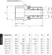 Perfexim Złączka zaprasowywana GZ 25mm x 3/4" (62-731-2520-000) 2