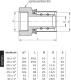 Perfexim Złączka zaprasowywana GW 16mm x 1/2" (62-732-1615-000) 2