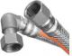 Przewód elastyczny do gazu 1/2" w osłonie z PVC z kolankiem (GW-26-100) 1