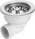 Syfon McAlpine Spust z sitkiem pojedynczy 1,5" (HC162-SS) 1