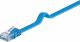 Goobay Kabel krosowy płaski patchcord U/UTP kat.6 niebieski 1m (96401) 1
