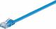 Goobay Kabel krosowy płaski patchcord U/UTP kat.6 niebieski 1m (96401) 2