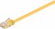 Goobay Kabel krosowy płaski patchcord U/UTP kat.6 żółty 0,5m (96396) 2