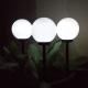 GreenBlue Solarna lampa wolnostojaca ogrodowa - kula 15x15x48cm, bialy LED (GB121) 3