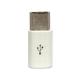 Adapter USB USB-C - microUSB Biały 1