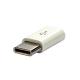 Adapter USB USB-C - microUSB Biały 2
