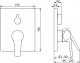 Bateria wannowa Oras Saga podtynkowe chrom (3988) 1