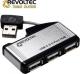 HUB USB Revoltec 4-Port USB 2.0-HUB,aluminium (RZ062) 1