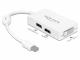 Adapter AV Delock DisplayPort Mini - DisplayPort - HDMI - DVI biały (61768) 3