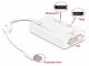 Adapter AV Delock DisplayPort Mini - DisplayPort - HDMI - DVI biały (61768) 4