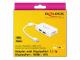 Adapter AV Delock DisplayPort Mini - DisplayPort - HDMI - DVI biały (61768) 5