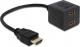 Delock HDMI HDMI x2, Czarny (65226) 1
