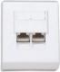 Intellinet Network Solutions gniazdo natynkowe 2xRJ45 STP kat. 5e kompletne białe (408332) 1