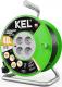 KEL Przedłużacz bębnowy STANDARD LINE, 4x2p+Z, 16A, 3680W, H05VV-F, 3x1,5; 40m, czarny (W-97372) 5