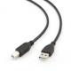 Kabel USB Gembird USB-A - USB-B 1 m Czarny (CCP-USB2-AMBM-1M) 1