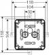 Hensel Puszka odgałęźna 104x104x70 5x2,5mm2 CU IP66 szara DK 0402 GZ (62000149) 5