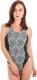 AquaWave Strój Kąpielowy Chichuana Wmns Geometric Print/ Black/ Capri r. S 1