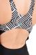 AquaWave Strój Kąpielowy Chichuana Wmns Geometric Print/ Black/ Capri r. S 6