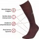 JJW Podkolanówki DEOMED BAMBOO LONG brązowy 43-46 *) 2