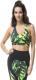 Cardio Bunny 1G malibu DARK JUNGLE crop-top czarno-limonkowy r. S 1