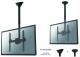 Neomounts Uchwyt sufitowy NM-C440BLACK 32'' - 60'' 1