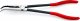 Knipex Szczypce płaskie wygięte montażowe długie 280mm - KN 28 81 280 2