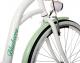 Goetze Rower miejski Blueberry 28″ trzybiegowy biało-zielony z metalowym koszem 3