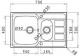 Zlewozmywak Pyramis  ATHENA EXTRA - 79 x 50 cm (107164601 ) 1