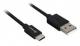 Kabel USB Sharkoon USB-A - USB-C 0.5 m Czarny (4044951021598) 1