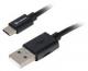 Kabel USB Sharkoon USB-A - USB-C 0.5 m Czarny (4044951021598) 2