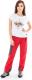 Milo Spodnie damskie Vino Lady tomato red/grey r. M 2