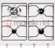 Płyta grzewcza Smeg COLONIALE 60cm biała/złoto, sterowanie front - S-SRV864B 1
