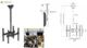 Techly Uchwyt sufitowy ICA-CPLB 944D 32'' - 55'' 1