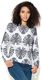 Colour Pleasure Bluza damska wzorzysta biało-czarna r. 3XL/4XL (CP-002273XXXL-XXXXL) 1